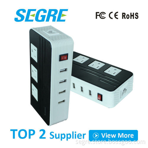 OEM International Travel Power Adapter 200W 90-260V to 110V Converter with 4 USB Ports Box Flannelette bag packaging optional